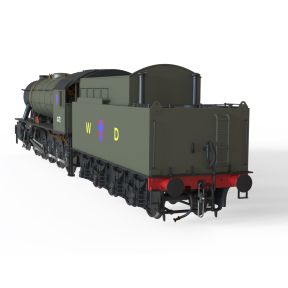 Clark Railworks C1007Z OO Gauge WD Austerity 2-10-0 3672 'Dame Vera Lynn' WD Brunswick Green